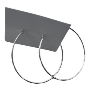Lightweight Silver Hoop Earrings